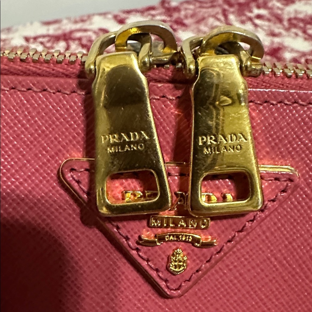 Prada Saffiano Leather Dome Satchel in Rose Pink - Picture 11 of 16